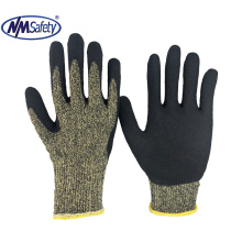 NMSAFETY sandy nitrile coated ANSI CUT LEVEL A7 gloves